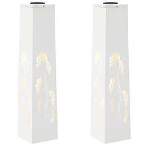 vidaXL &Eta;&lambda;&iota;&alpha;&kappa;ό LED &Phi;&omega;&sigmaf; &Delta;&rho;ό&mu;&omicron;&upsilon; 2 pcs &Lambda;&epsilon;&upsilon;&kappa;ό &Kappa;&rho;ύ&omicron; &Rho;&omicron;&lambda;&alpha;&rho;&iota;&sigma;&mu;έ&nu;&omicron; &Chi;ά&lambda;&upsilon;&beta;&alpha;