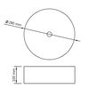 vidaXL Νιπτήρας Χρυσός 28 x 10 εκ. Κεραμικός