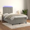 vidaXL &Kappa;&rho;&epsilon;&beta;ά&tau;&iota; Boxspring &mu;&epsilon; &Sigma;&tau;&rho;ώ&mu;&alpha; & LED &Alpha;&nu;.&Gamma;&kappa;&rho;&iota; 120x190&epsilon;&kappa;. &Beta;&epsilon;&lambda;&omicron;ύ&delta;&iota;&nu;&omicron;