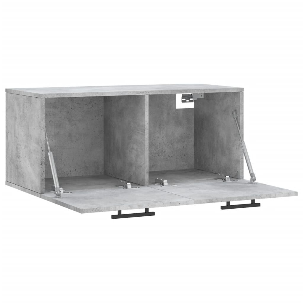 vidaXL Ντουλάπι Τοίχου Γκρι Σκυρ. 80x36,5x35 εκ. Επεξεργασμένο Ξύλο