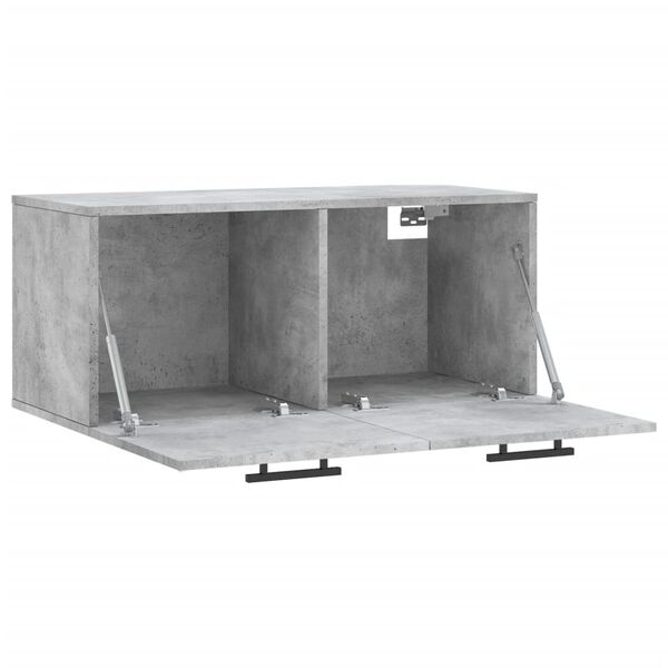 vidaXL Ντουλάπι Τοίχου Γκρι Σκυρ. 80x36,5x35 εκ. Επεξεργασμένο Ξύλο