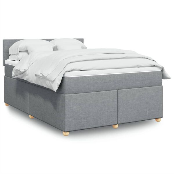 vidaXL &Kappa;&rho;&epsilon;&beta;ά&tau;&iota; Boxspring &mu;&epsilon; &Sigma;&tau;&rho;ώ&mu;&alpha; &Alpha;&nu;&omicron;&iota;&chi;&tau;ό &Gamma;&kappa;&rho;&iota; 140x200 &epsilon;&kappa;. &Upsilon;&phi;&alpha;&sigma;&mu;ά&tau;&iota;&nu;&omicron;