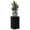 vidaXL Βάση φυτών 2 pcs Μαύρη δρυς 10 x 10 x 18 cm Επεξεργασμένο ξύλο