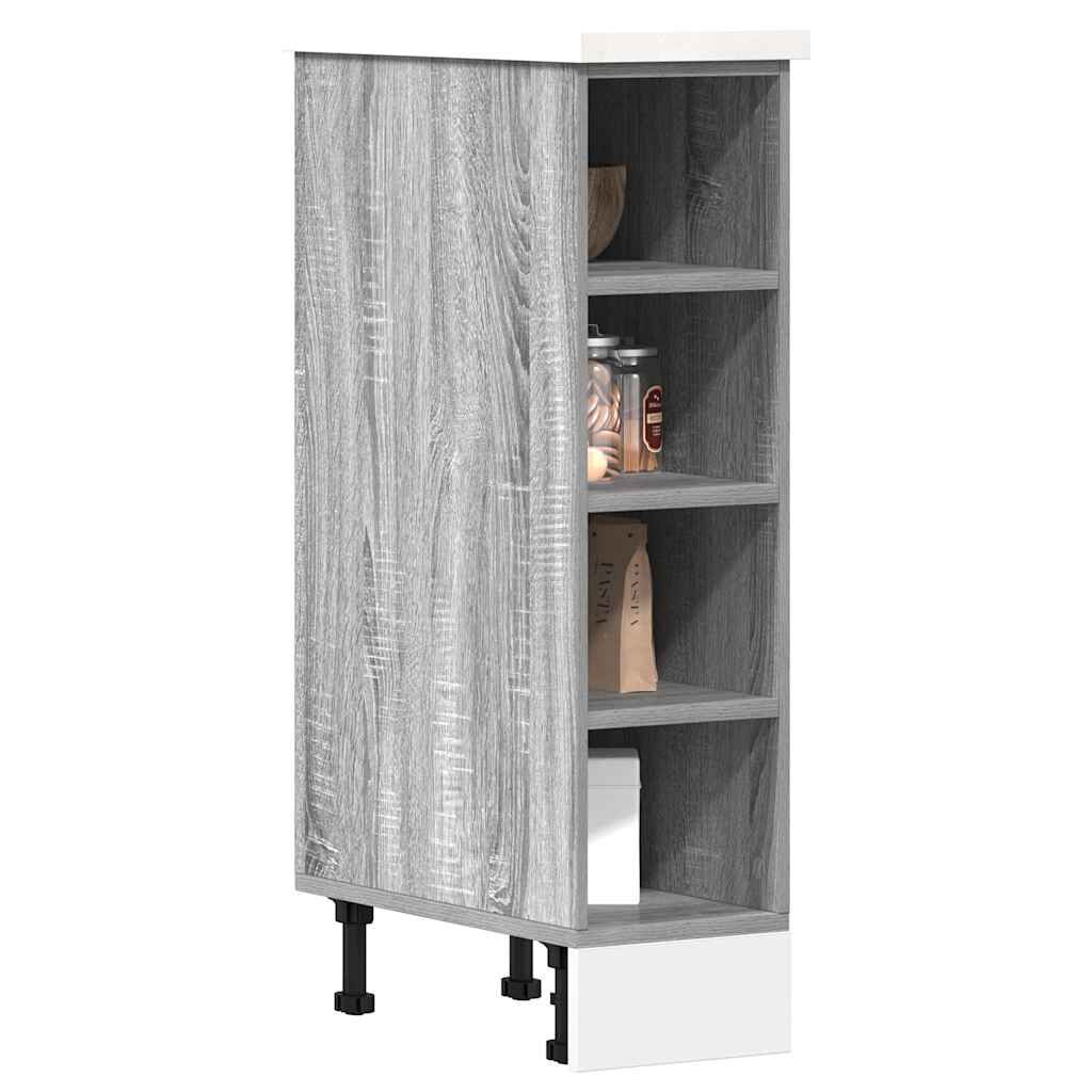 vidaXL Ντουλάπι κάτω μέρος Riga Γκρι sonoma 20x44,5x81,5 cm