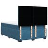vidaXL Κρεβάτι Boxspring με Στρώμα Μπλε 140x190 εκ. Βελούδινο