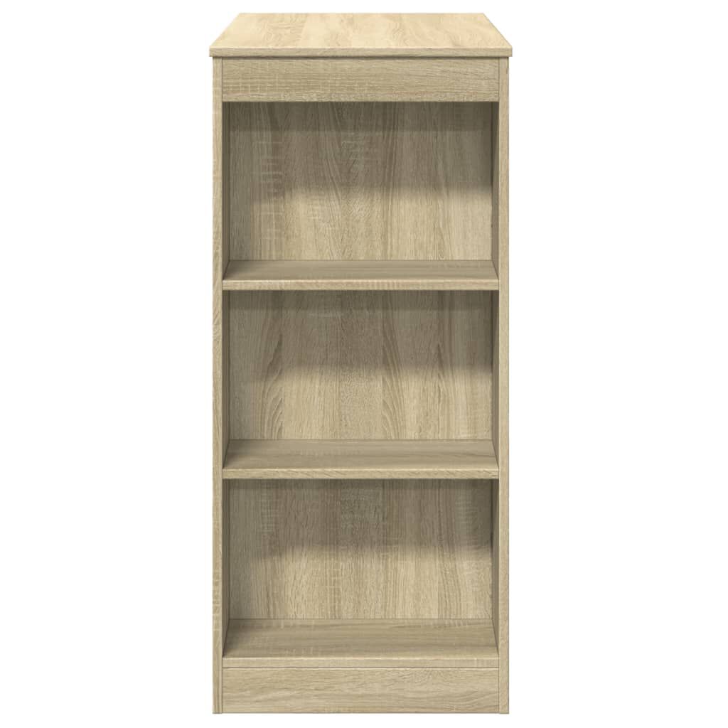 vidaXL Τραπέζι Μπαρ με Ράγες Sonoma Δρυς 95x47x103,5 εκ Επεξεργ. Ξύλο