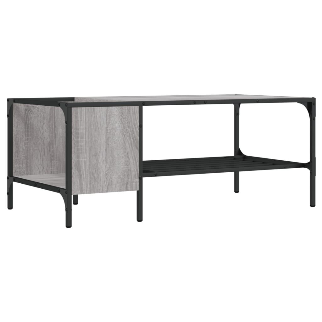 vidaXL Τραπεζάκι Σαλονιού με Ράφι Γκρι Sonoma 100x51x40 εκ. Επεξ. Ξύλο