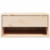 vidaXL Κομοδίνο με συρτάρι Καφέ 50 x 32.5 x 24 εκ Μασίφ ξύλο πεύκου
