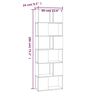 vidaXL Βιβλιοθήκη/Διαχωριστικό Χώρου Γκρι Sonoma 60 x 24 x 186 εκ.