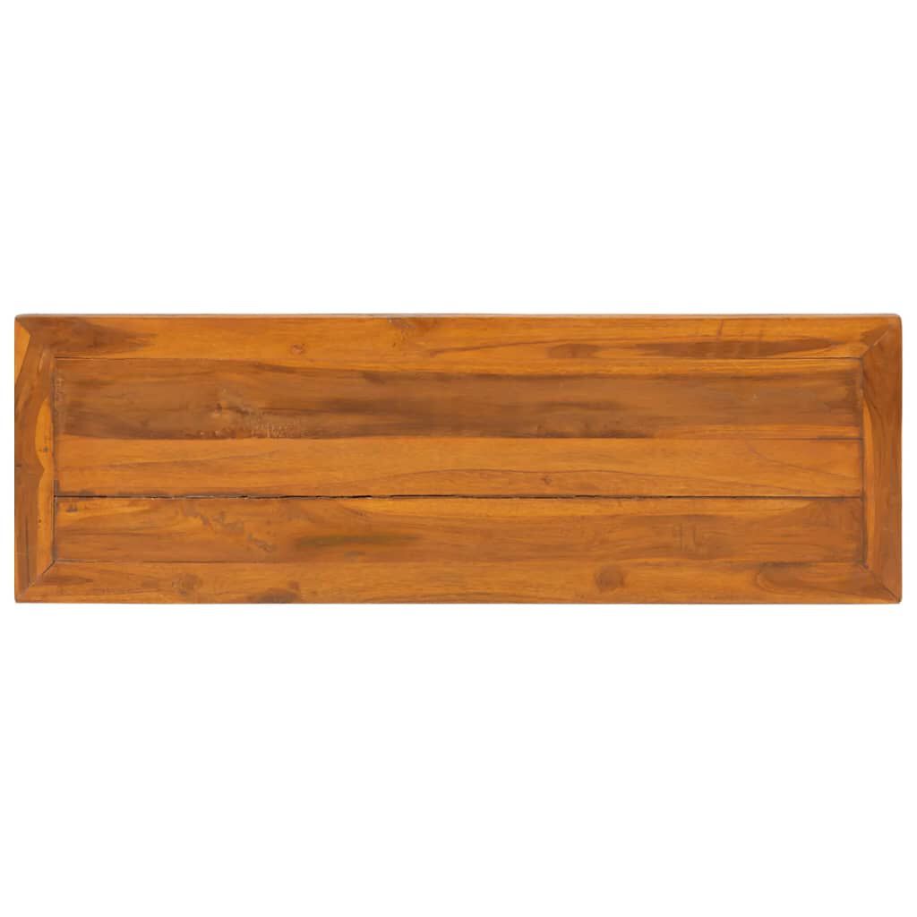 vidaXL Έπιπλο Τηλεόρασης 110x35x40 εκ. από Μασίφ Ξύλο Teak