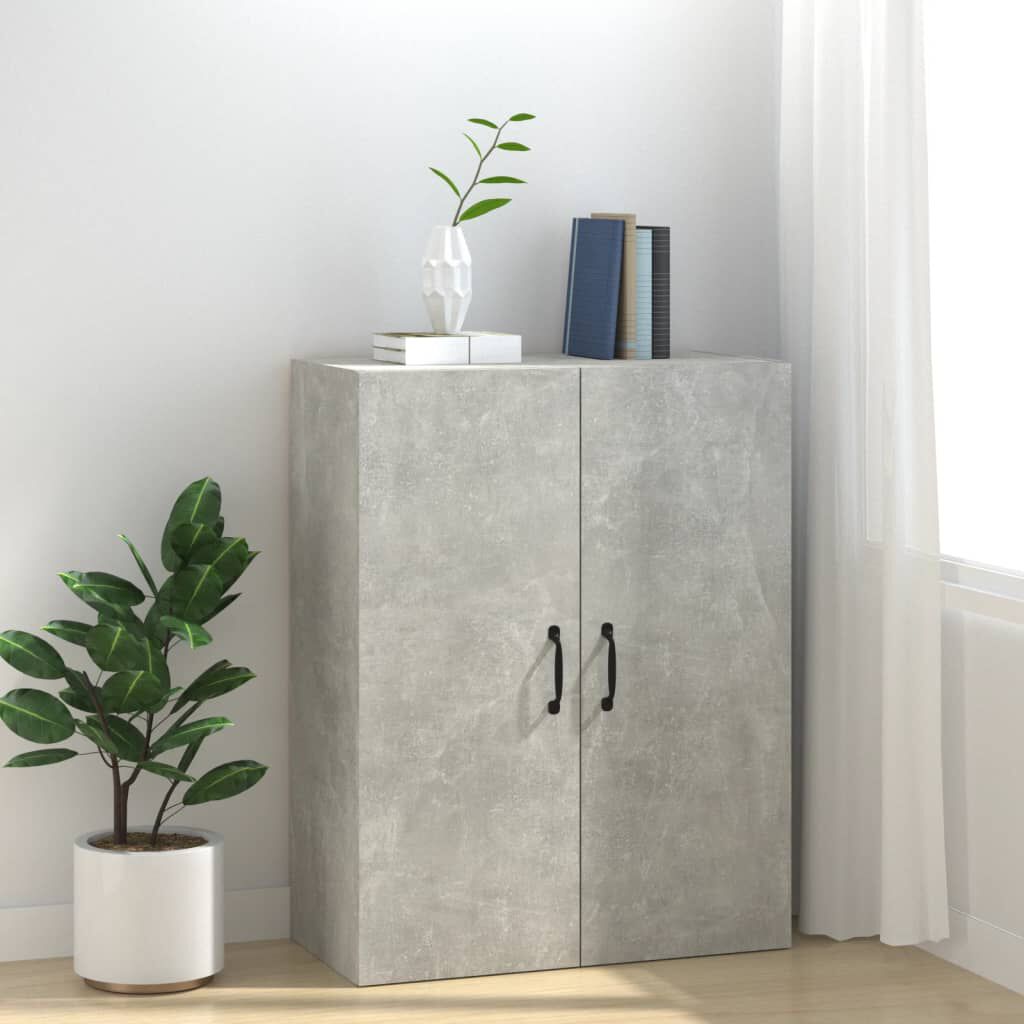 vidaXL Ντουλάπι Κρεμαστό Γκρι Σκυροδέματος 69,5x34x90 εκ. Επεξ. Ξύλο