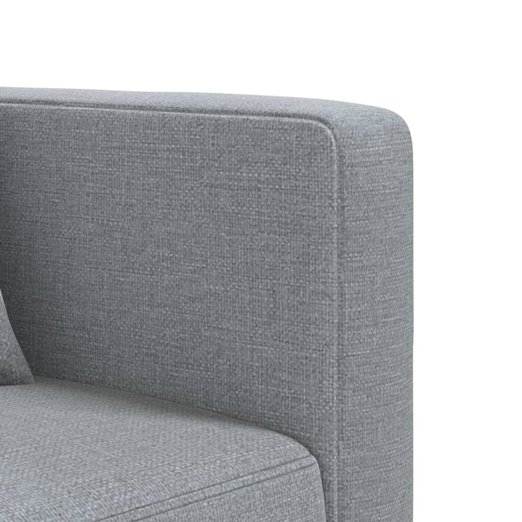 vidaXL Καναπές Κρεβάτι Γωνιακός Αν. Γκρι 275x140x70 εκ. Υφασμάτινος