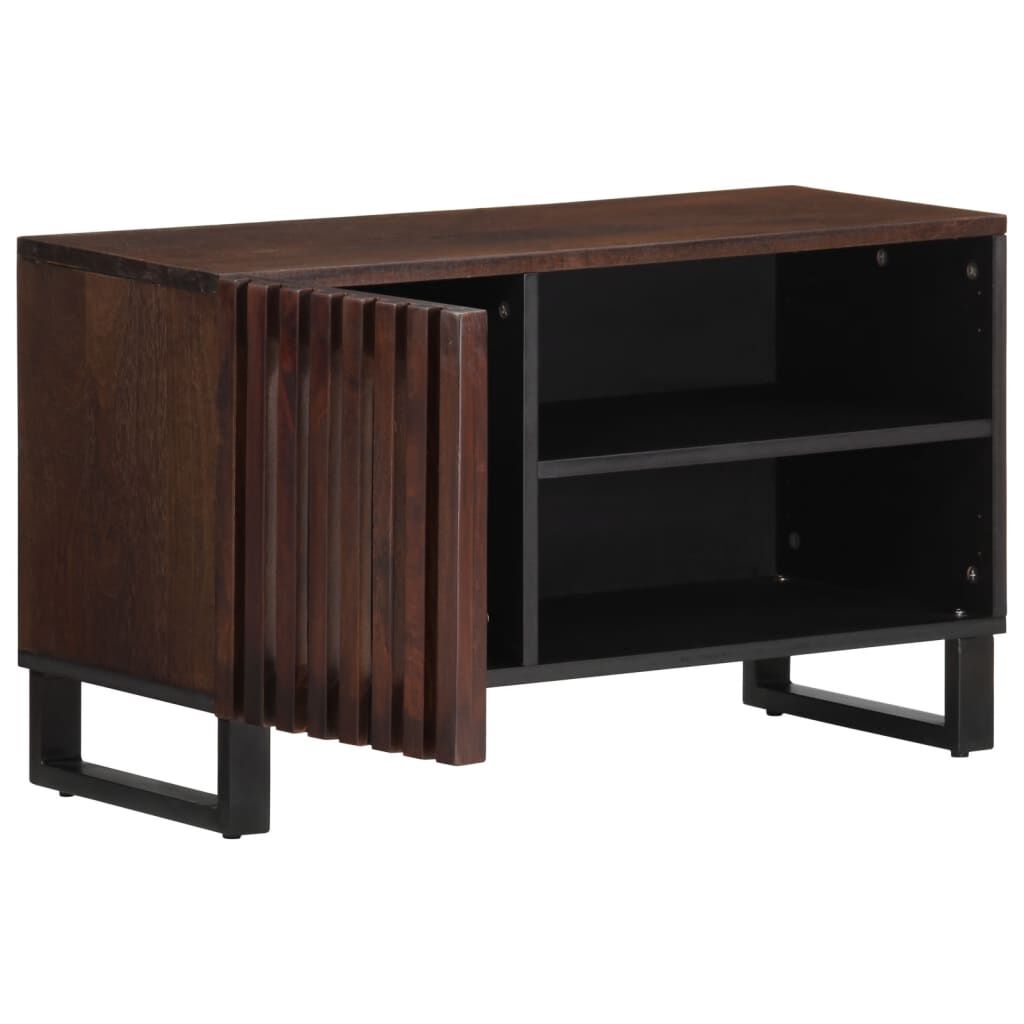 vidaXL Έπιπλο Τηλεόρασης Καφέ 80x34x46 εκ. Μασίφ Ξύλο Μάνγκο