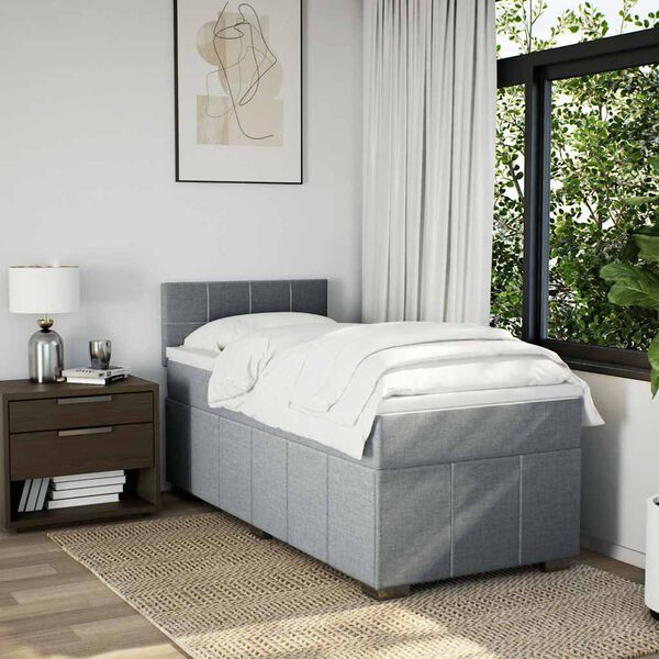 vidaXL &Kappa;&rho;&epsilon;&beta;ά&tau;&iota; Boxspring &mu;&epsilon; &Sigma;&tau;&rho;ώ&mu;&alpha; &Alpha;&nu;&omicron;&iota;&chi;&tau;ό &Gamma;&kappa;&rho;&iota; 80x200 &epsilon;&kappa;. &Upsilon;&phi;&alpha;&sigma;&mu;ά&tau;&iota;&nu;&omicron;