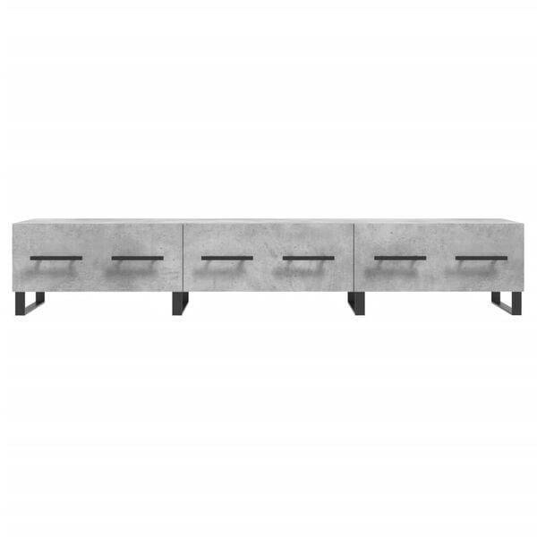 vidaXL Έπιπλο Τηλεόρασης Γκρι Σκυροδέματος 150x36x30 εκ. Επεξ. Ξύλο