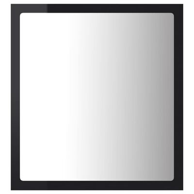 vidaXL Καθρέφτης Μπάνιου με LED Γυαλ. Μαύρο 40x8,5x37 εκ. Ακρυλικός