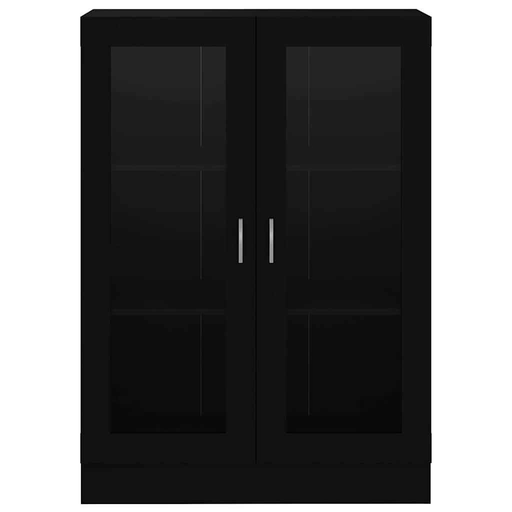 vidaXL Βιτρίνα Μαύρη 82,5 x 30,5 x 115 εκ. Επεξ. Ξύλο