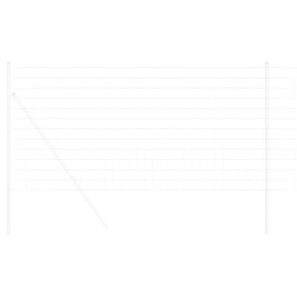 vidaXL Φράχτης Εuro Ασημί 1 x 10 m Χάλυβας με θερμή επιμετάλλωση