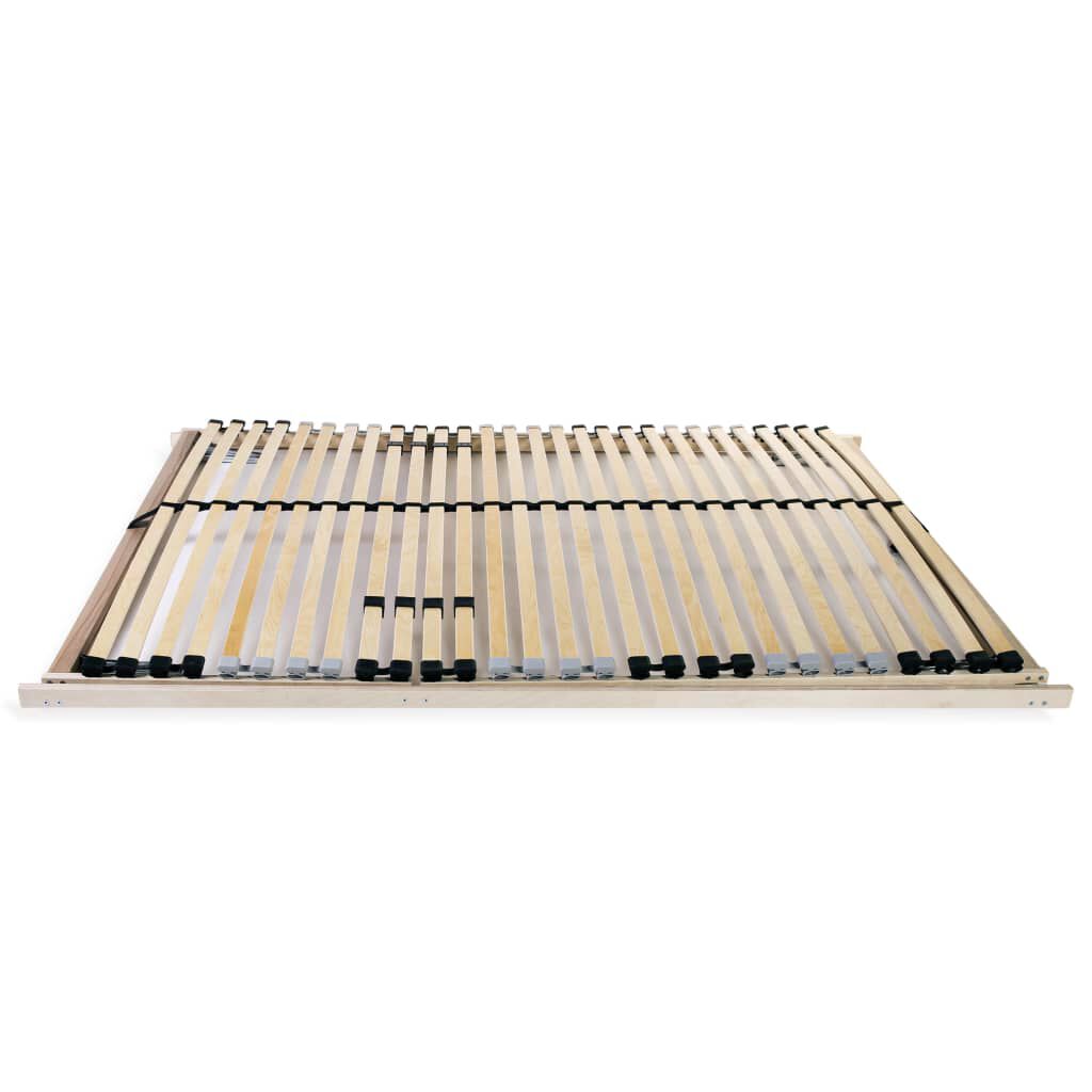 vidaXL Τελάρο Κρεβατιού με 28 Σανίδες & 7 Ζώνες 120 x 200 εκ.