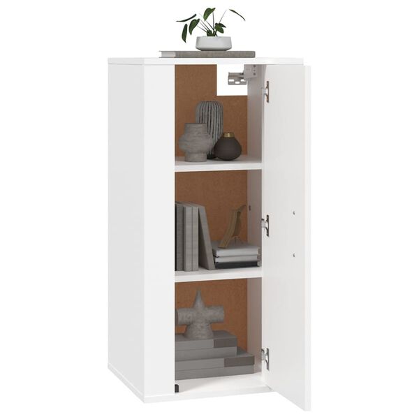 vidaXL Έπιπλο Τηλεόρασης Επιτοίχιο Λευκό 40x34,5x80 εκ.