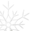 vidaXL Χριστουγεννιάτικη Νιφάδα Θερμό λευκό 56 x 49 x 0.7 εκ PVC