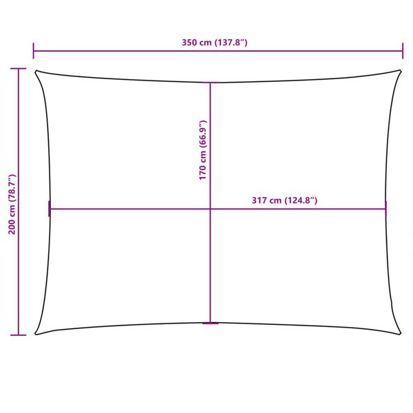 vidaXL Πανί Σκίασης Ορθογώνιο Taupe 2 x 3,5 μ. από Ύφασμα Oxford