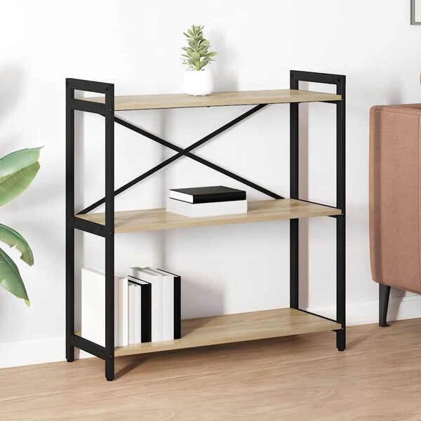 vidaXL &Rho;ά&phi;&iota; &Beta;&iota;&beta;&lambda;ί&omega;&nu; &Delta;&rho;ύ&sigmaf; Sonoma 80 x 30 x 85 cm &Epsilon;&pi;&epsilon;&xi;&epsilon;&rho;&gamma;&alpha;&sigma;&mu;έ&nu;&omicron; &xi;ύ&lambda;&omicron;