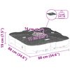 vidaXL Σετ Βάσης Ανεμογεννήτριας 2 pcs Μαύρο 88 x 88 x 19 εκ. Πλαστικό