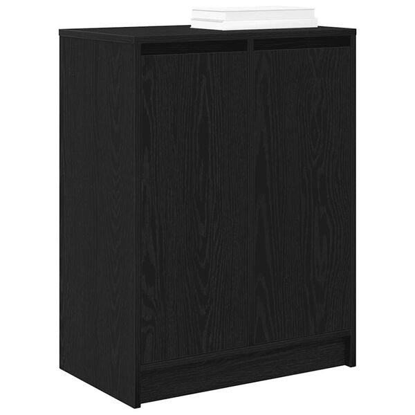 vidaXL Παπουτσοθήκη Μαύρη 57x34x76 εκ. από Επεξεργασμένο Ξύλο