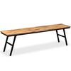 vidaXL Πάγκος 160 x 35 x 45 εκ. από Ανακυκλωμένο Ξύλο Teak και Ατσάλι