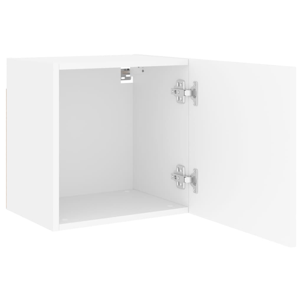 vidaXL Έπιπλα Τηλεόρασης Τοίχου 2 τεμ. Λευκά 40,5x30x40 εκ. Επεξ. Ξύλο
