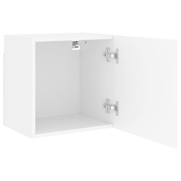 vidaXL Έπιπλα Τηλεόρασης Τοίχου 2 τεμ. Λευκά 40,5x30x40 εκ. Επεξ. Ξύλο