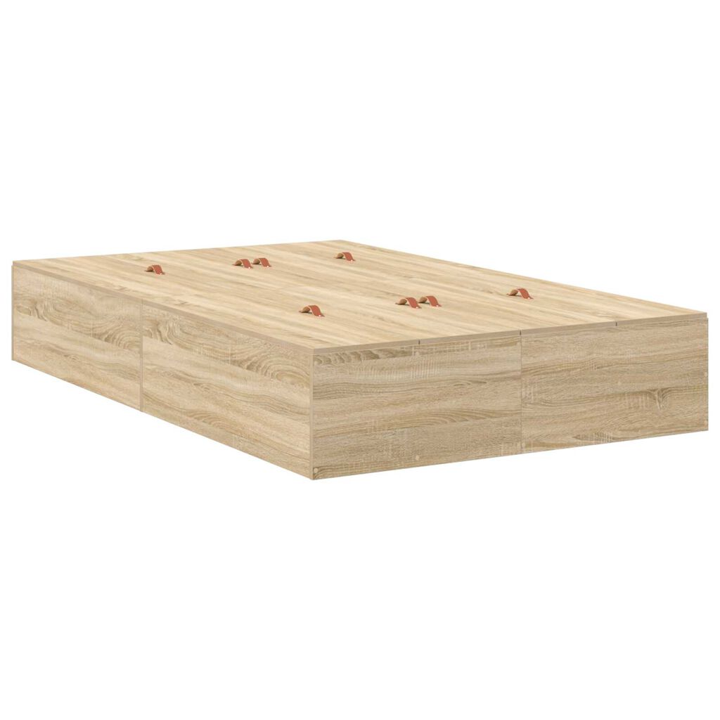 vidaXL Κρεβάτι Αποθήκευσης Sonoma Oak 120x200 εκ