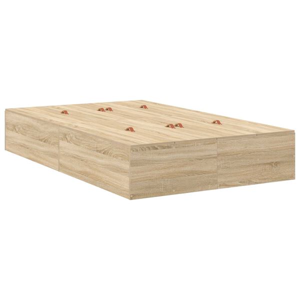 vidaXL Κρεβάτι Αποθήκευσης Sonoma Oak 120x200 εκ