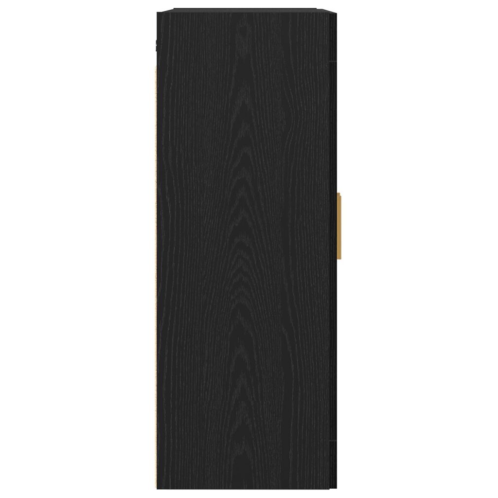 vidaXL Ντουλάπα Τοίχου Επιτοίχιο Μαύρη δρυς 69.5 x 34 x 90 εκ.
