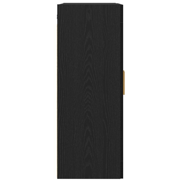 vidaXL Ντουλάπα Τοίχου Επιτοίχιο Μαύρη δρυς 69.5 x 34 x 90 εκ.