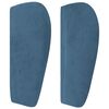 vidaXL Κρεβάτι Boxspring με Στρώμα Σκούρο Μπλε 80 x 200 εκ. Βελούδινο