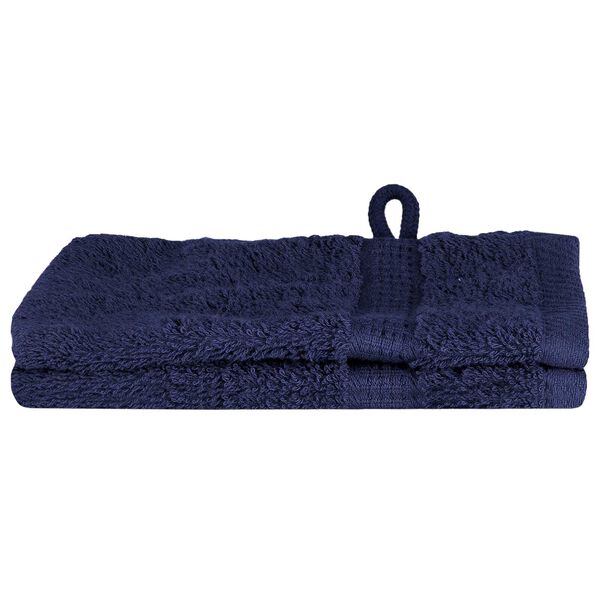 vidaXL Πετσέτες 2 pcs Ναυτικό μπλε 15 x 21 cm Βαμβάκι