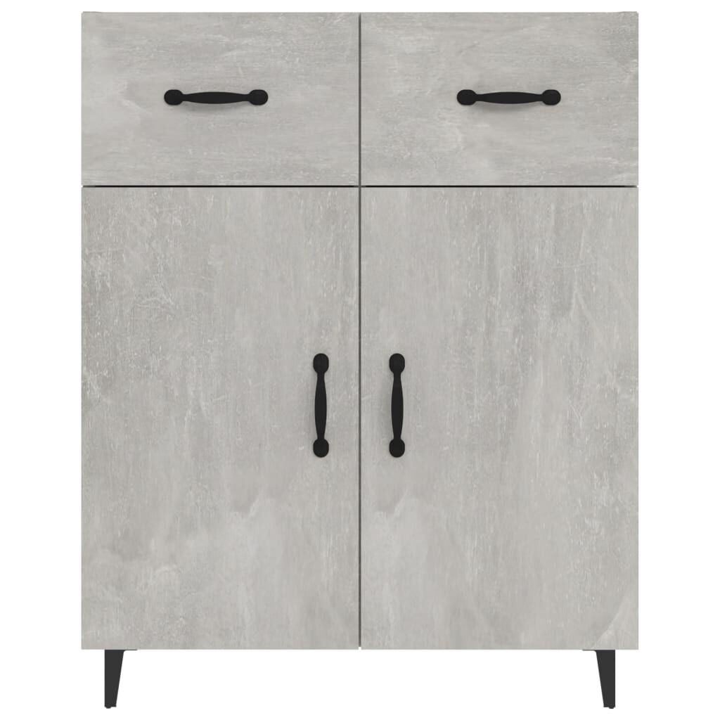 vidaXL Ντουλάπι Γκρι Σκυροδέματος 69,5x34x90 εκ. Επεξεργασμένο Ξύλο
