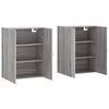vidaXL Ντουλάπια Τοίχου 2 τεμ. Γκρι Sonoma 69,5 x 34 x 90 εκ.