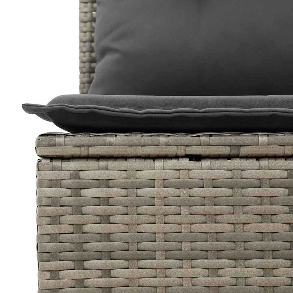 vidaXL Σετ Καναπέ Κήπου 13 pcs Γκρι συνθετικό ρατάν