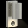 vidaXL Εξωτερικά Φωτιστικά Τοίχου 2 pcs Ασημί 6.5 x 10.5 x 16 εκ.