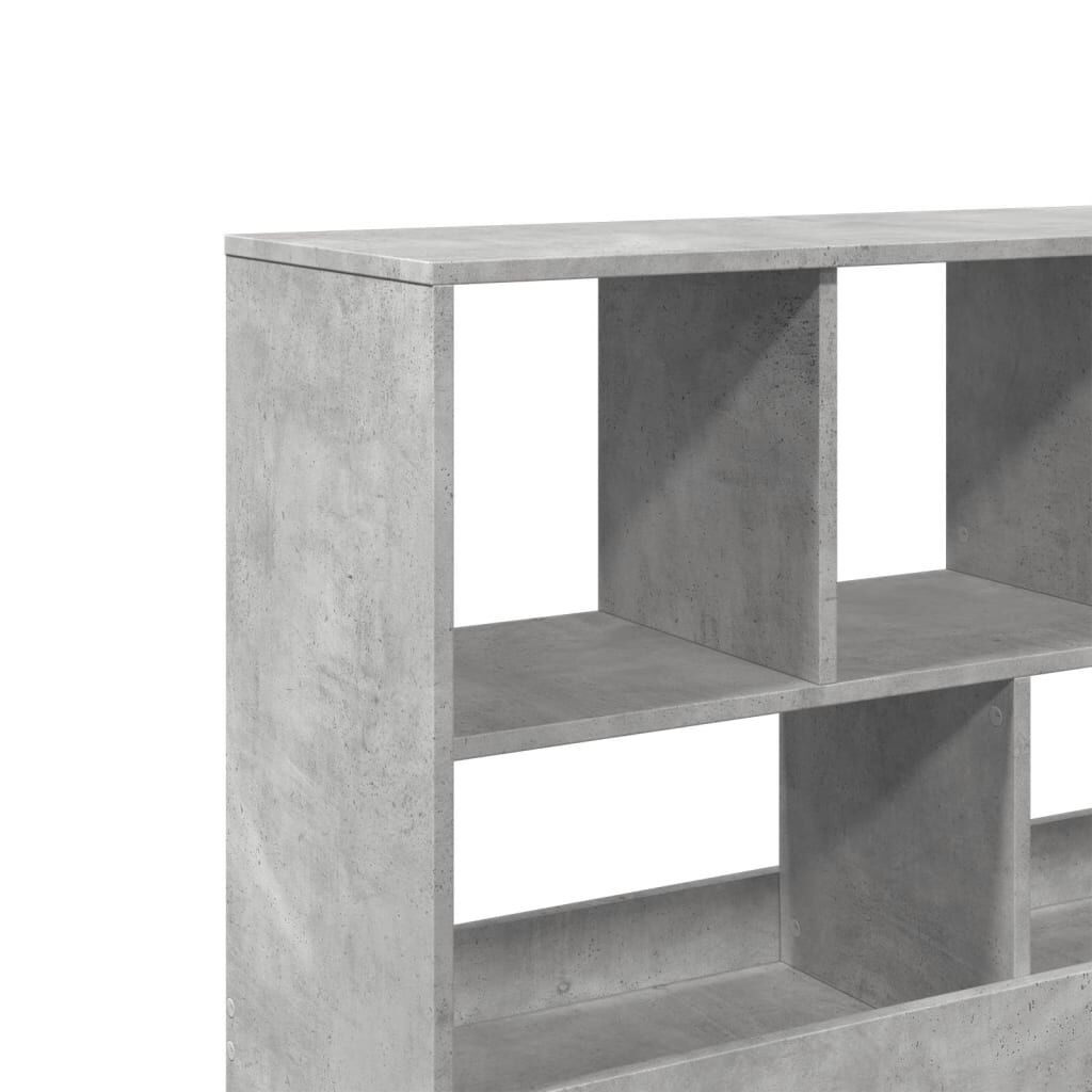vidaXL Βιβλιοθήκη/Διαχωριστικό Χώρου Γκρι 100x33x94,5 εκ. Επεξ. Ξύλο