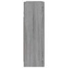 vidaXL Ντουλάπι Καθρέπτης Μπάνιου Γκρι Sonoma 62,5x20,5x64 εκ Επ. Ξύλο