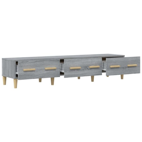 vidaXL Έπιπλο Τηλεόρασης Γκρι Sonoma 150x34,5x30εκ. Επεξεργασμένο Ξύλο