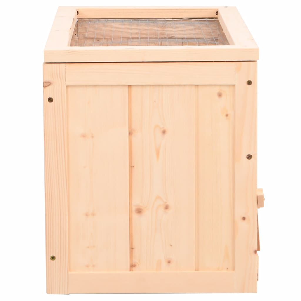 vidaXL Κλουβί Χάμστερ 60 x 30 x 35 εκ. από Μασίφ Ξύλο Ελάτης