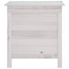 vidaXL Μπαούλο Αποθ. Κήπου Λευκό 50 x 49 x 56,5 εκ. Μασίφ Ξύλο Ελάτης