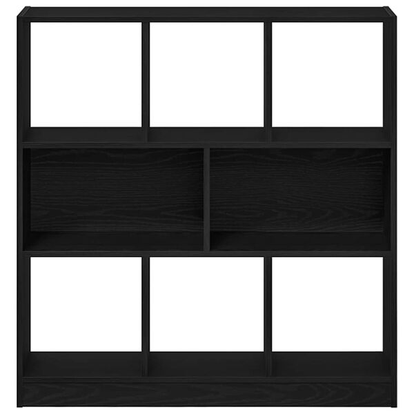 vidaXL Ντουλάπι βιβλίων Μαύρη βελανιδιά 97,5x29,5x100 cm