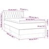 vidaXL &Kappa;&rho;&epsilon;&beta;ά&tau;&iota; Boxspring &mu;&epsilon; &Sigma;&tau;&rho;ώ&mu;&alpha; &Sigma;&kappa;&omicron;ύ&rho;&omicron; &Mu;&pi;&lambda;&epsilon; 90x200 &epsilon;&kappa;. &Beta;&epsilon;&lambda;&omicron;ύ&delta;&iota;&nu;&omicron;