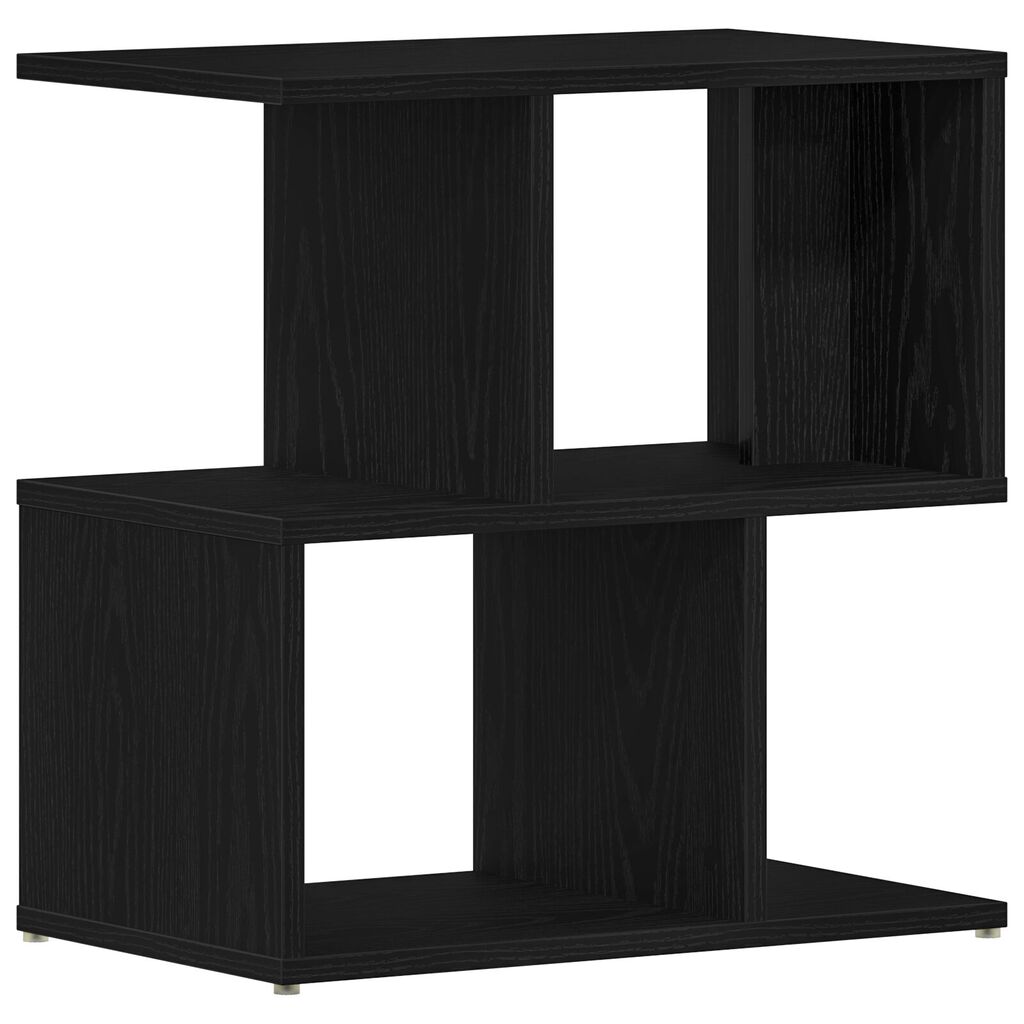 vidaXL Κομοδίνο 2 τμχ Μαύρο Δρυς 50x30x51,5 εκ Τεχνητό Ξύλο